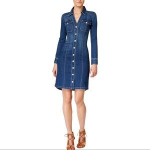 I.N.C. International Concepts contemporary denim shirtdress (size 10)